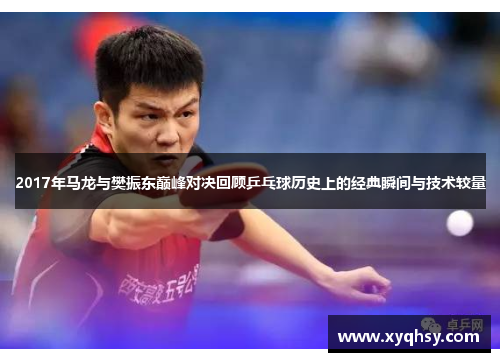 2017年马龙与樊振东巅峰对决回顾乒乓球历史上的经典瞬间与技术较量